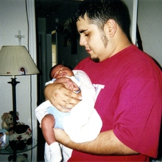 8-11-02... JUNY MEETS HIS NEPHEW, KALEL FOR THE FIRST TIME!