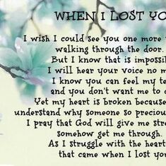 When I Lost YOU...