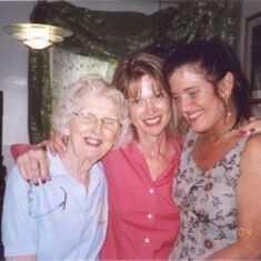 Mom, Ann and Eve at her 2nd wedding 2004