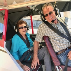 She loved flying with Rick!