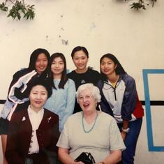 A photo taken at Tennis Court with Miss Jenkins and Mrs Chau