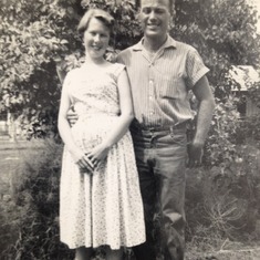 Summer 1956. A beautiful radiant mom to be! Summer 1956 in Roswell, New Mexico.