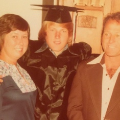 Evelyn, with son John Jr and Wes Pepper in May 1978.