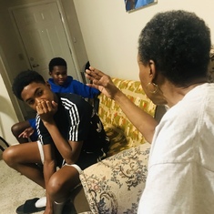 Mom dropping knowledge on her grandchildren July 2019