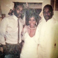 Mom, Uncle Junie, and Uncle Edwin