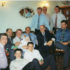 Cousins, Ewen & Rodney enjoying Faye's Christening.  Sadly both men have now passed away and are greatly missed. xx