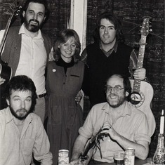 Picture in Selby Times (c1981) after a Folk Music event. Tony, Graham, Becky, Billy & Ewen.
