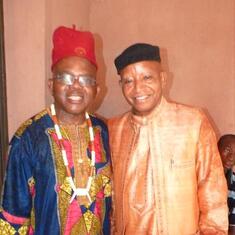 Nze Chris Nwokoro & Eze George Etugo in the village