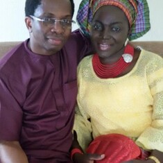 With hubby, Femi Akinrelere