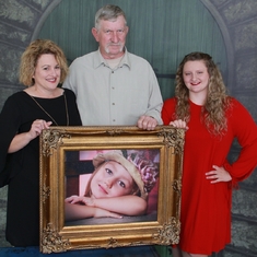The only way we could add our baby girl to our picture.