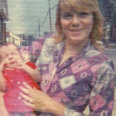 Mom and me, August 1971