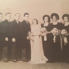 The wedding party, November 25th 1937