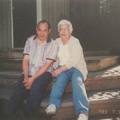My mom again with her beloved Mark.