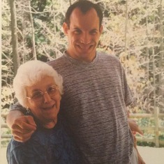 my Mom, with her beloved nephew Mark Galeazzo. They had a very special relationship their entire lives.