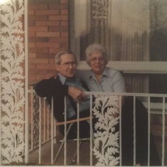 One of my favorite pics of my Mom and Dad on the porch at 3913 Burton sometime in the mid 80's.