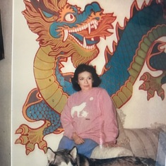 Mom in Blue Diamond circa 1980's