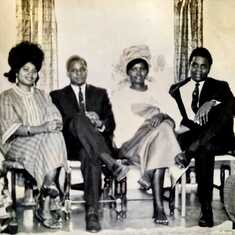 Mr and Mrs Elebiola with his god parents
