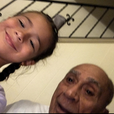 Zoey and Abuelo 