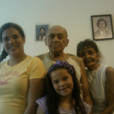 Sierra and Malia with Abuelo and Abuela 