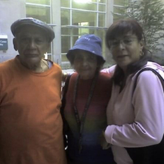 Mom with Abuelo and Abuela