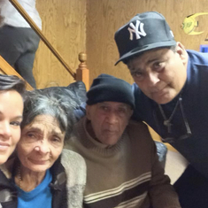 Tio Frankie, me, and Abuelo and Abuela
