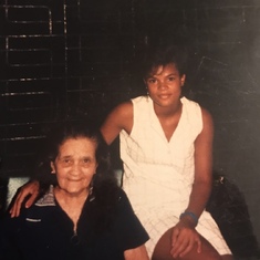Abuela Eva’s mom with Cindy