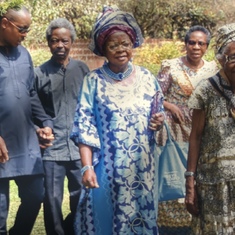 Dad’s 80th. With Aunt Tinu, Great Grandma Osho, Aunt Folabo