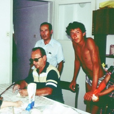 Helping babaanne with dough, Ali Serdar, 1976