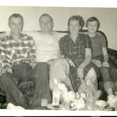 Fern with her father, brother and mother