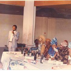 AT THE WEDDING OF HIS BROTHER MR PAULY OGBUAGU 5TH DEC 1987