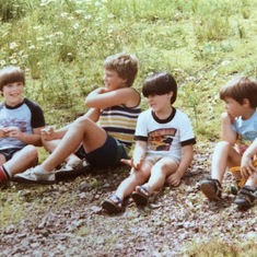 photo from Sue Ebert of Filip and her 3 boys: Robbie, Michael and Kevin