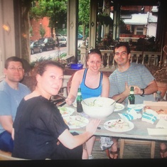 Keith, Megan, Natasa, Filip and I enjoying life in west philly (summer, 2008)