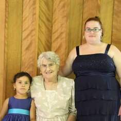 Brenda (myself), My Grandma and my Oldest Daughter Danyka