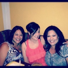 Happy Hour with her friends Cindy & Rebbeca 