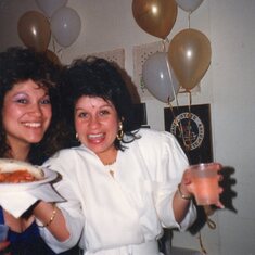 Berta and Marian at a family anniversary party.