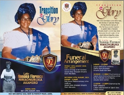 FLORENCE NWAONURUKA AKAMIRO