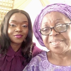 Sola and mummy during an outing