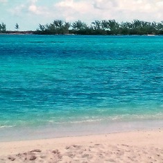 One of her favourite spots - Junkanoo Beach