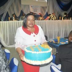 Always responsible and social, at Inauguration of Lagos NIESV EXCO, 2013...Foluke, Treasurer