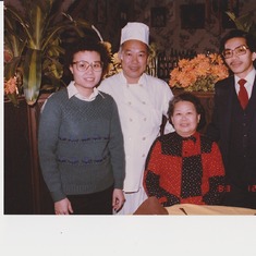 Three people who make Papa Kam's dream comes true -- own a restaurant