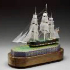 Glass Model Ship