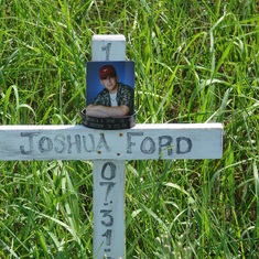 One of several memorials for Josh