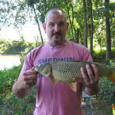 Chris fishing 6 weeks before he died.