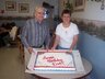 Stub with his daughter, Diann Frahm, July 15, 2007 -- his 91st birthday party.