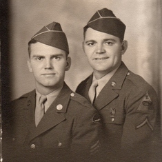 Robert and Forrest home on leave before going to the European Theatre – October 1942