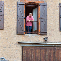 Gerard, Jake and Father Martin in France, late spring 2016.