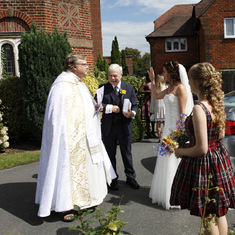 The blessing of Rebecca Ellis-Brown's wedding.