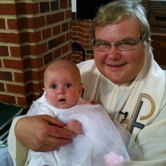 Fr Martin at Daisy’s Baptism 2014!