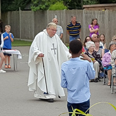 The annual open air Mass.