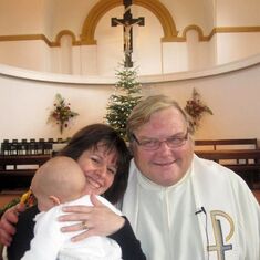 Aidan Pond's Baptism  January 2013 may they both rest in peace